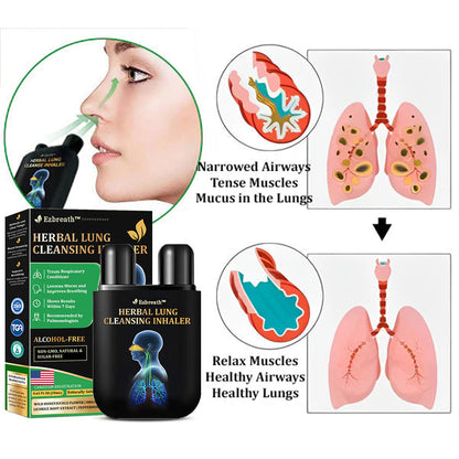 🎄✅Official Store: Ezbreath™ Herbal Lung Cleansing Inhaler (💝 Cough, wheezing, shortness of breath, sputum, stuffy nose, bronchitis, bronchitis, allergy symptoms, lung discomfort💝)