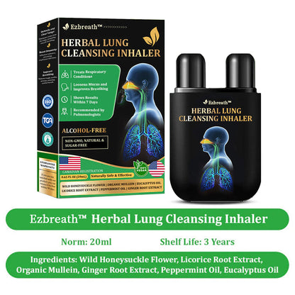 🎄✅Official Store: Ezbreath™ Herbal Lung Cleansing Inhaler (💝 Cough, wheezing, shortness of breath, sputum, stuffy nose, bronchitis, bronchitis, allergy symptoms, lung discomfort💝)